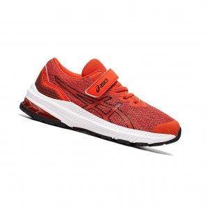 Cherry Tomato / Black Kids' Asics GT-1000 11 PS Running Shoes | 057-BDRTOC