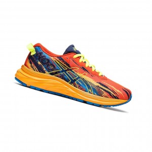 Cherry Tomato / Safety Yellow Kids' Asics GEL-NOOSA TRI 13 GS Running Shoes | 836-DPEOAJ