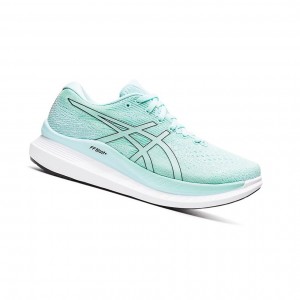 Clear Blue / Black Women's Asics GlideRide 3 Running Shoes | 143-KFVPEN