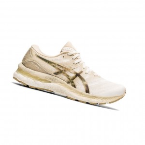 Cream Women's Asics GEL-NIMBUS 23 EARTH DAY Running Shoes | 695-JEIQRD