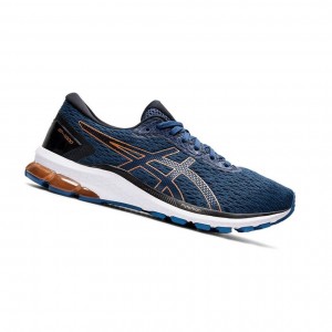 Dark Blue Men's Asics GT-1000 9 Running Shoes | 537-IRVGUK