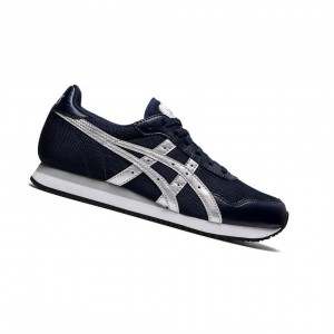 Deep Blue Women's Asics TIGER RUNNER Sneakers | 965-CFLNMQ