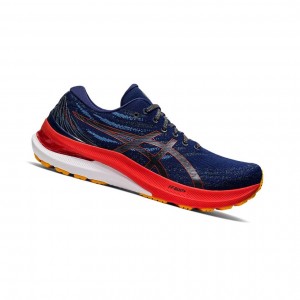 Deep Ocean / Cherry Tomato Men's Asics GEL-KAYANO 29 Running Shoes | 219-FBQKHV