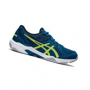 Deep Sea Teal / Glow Yellow Men's Asics GEL-ROCKET 10 Volleyball Shoes | 024-HPWVLZ