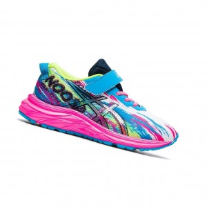 Digital Aqua / Hot Pink Kids' Asics PRE NOOSA TRI 13 PS Running Shoes | 146-JZAWRM