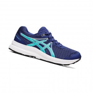 Dive Blue / Sea Glass Kids' Asics CONTEND 7 GS Running Shoes | 742-ICKTOY