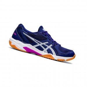 Dive Blue / Soft Sky Women's Asics GEL-ROCKET 10 Volleyball Shoes | 278-AXIVYG