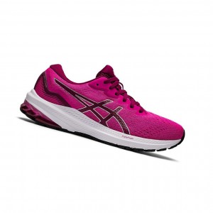 Dried Berry / Pink Glo Women's Asics GT-1000 11 Running Shoes | 482-QKSDCU