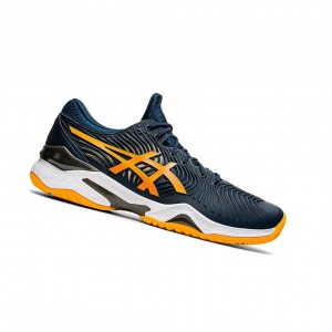 French Blue / Amber Men's Asics COURT FF 2 Tennis Shoes | 849-JOMBEN