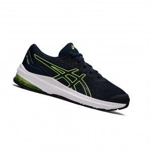 French Blue / Hazard Green Kids' Asics GT-1000 11 GS Running Shoes | 860-GMTCIL