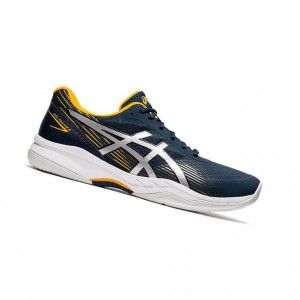 French Blue / Pure Silver Men's Asics GEL-GAME 8 Tennis Shoes | 167-ZHINES