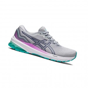 Glacier Grey / Dive Blue Women's Asics GT-1000 11 Running Shoes | 231-UDILNX