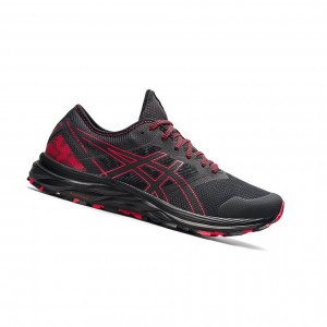 Graphite Grey / Electric Red Men's Asics GEL-EXCITE TRAIL Running Shoes | 796-ORHLZF