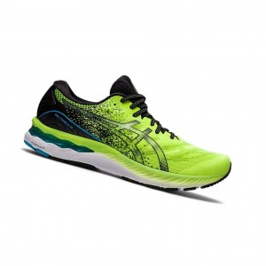 Green Men's Asics GEL-NIMBUS 23 Running Shoes | 710-LBWHGO