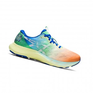 Green Men's Asics GEL-NIMBUS LITE Running Shoes | 412-XMWBJO