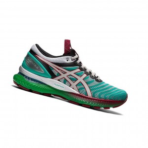Green Women's Asics GEL-NIMBUS 22 Running Shoes | 631-MWBQYJ
