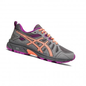 Grey Kids' Asics GEL-VENTURE 7 GS Running Shoes | 693-CGEATO