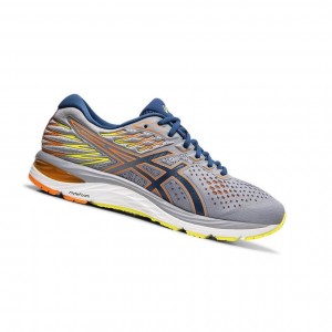 Grey Men's Asics GEL-CUMULUS 21 road Running Shoes | 680-PZJULQ