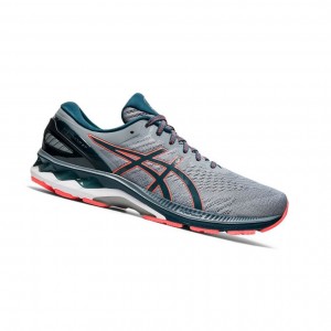 Grey Men's Asics GEL-KAYANO 27 Extra Wide Running Shoes | 319-ZDKRAC