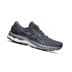 Grey Men's Asics GEL-KAYANO 27 Running Shoes | 658-FAIGKO