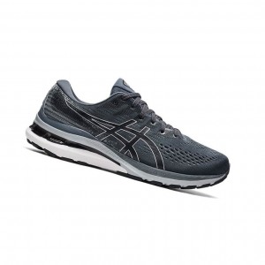 Grey Men's Asics GEL-KAYANO 28 Extra Wide Running Shoes | 694-GWHIMV