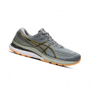 Grey Men's Asics GEL-KAYANO 28 Running Shoes | 953-LQYZEI