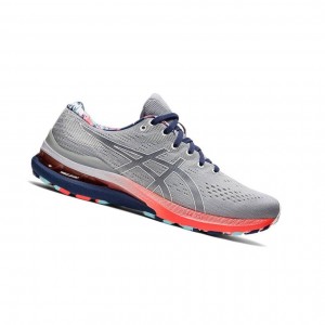 Grey Men's Asics GEL-KAYANO 28 Running Shoes | 036-GDERFA