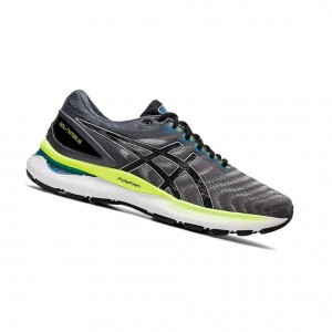 Grey Men's Asics GEL-NIMBUS 22 Running Shoes | 897-EYISCX