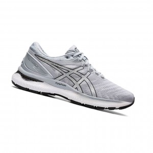 Grey Men's Asics GEL-NIMBUS 22 Running Shoes | 413-LDFCNW