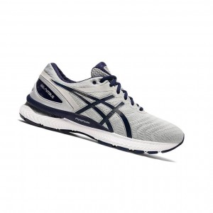 Grey Men's Asics GEL-NIMBUS 22 Running Shoes | 576-JMTGOF