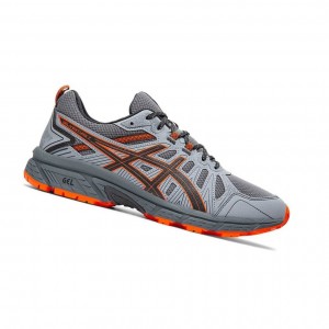 Grey Men's Asics GEL-VENTURE 7 4E Trail Running Shoes | 372-MPFKGB