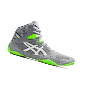 Grey Men's Asics SNAPDOWN 3 Wrestling Shoes | 453-THSNML