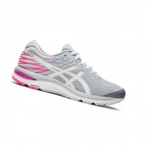 Grey Women's Asics GEL-CUMULUS 21 road Running Shoes | 409-LFWVQB