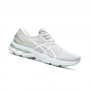 Grey Women's Asics GEL-KAYANO 27 Running Shoes | 923-WTZEIH