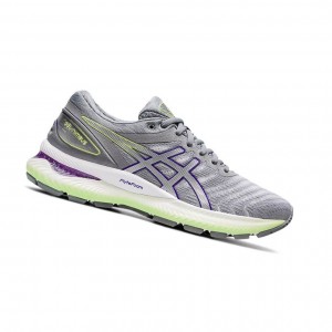 Grey Women's Asics GEL-NIMBUS 22 Running Shoes | 159-ZFCGXA
