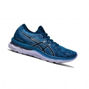 Grey Women's Asics GEL-NIMBUS 23 Knit Running Shoes | 342-XRCDIN