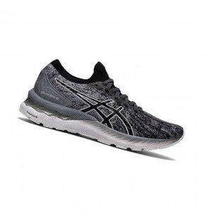 Grey Women's Asics GEL-NIMBUS 23 Knit Running Shoes | 395-VOTIHG