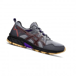 Grey Women's Asics GEL-VENTURE 8 Wide Trail Running Shoes | 890-EXZUWN