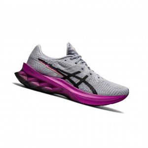Grey Women's Asics NOVABLAST Running Shoes | 170-ZIGAEW