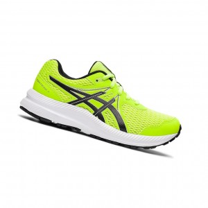 Hazard Green / Black Kids' Asics CONTEND 7 GS Running Shoes | 245-CVNXOF