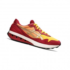 Honey / Burgundy Women's Asics JOGGER X81 Sneakers | 408-PXMFQR