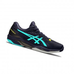Indigo Fog / Ice Mint Men's Asics SOLUTION SPEED FF 2 Tennis Shoes | 541-WQCOML