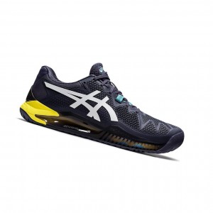 Indigo Fog / White Men's Asics GEL-Resolution 8 Tennis Shoes | 456-WLDRUZ