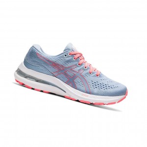 Light Blue Kids' Asics GEL-KAYANO 28 GS Running Shoes | 907-GUMPRJ