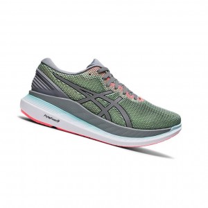 Light Green Women's Asics GLIDERIDE 2 LITE-SHOW Running Shoes | 702-RPZEUB
