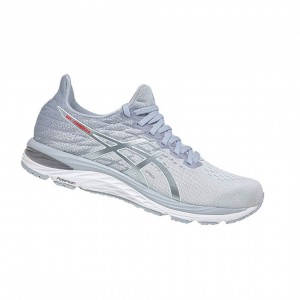 Light Grey Women's Asics GEL-CUMULUS 21 Knit Running Shoes | 049-LAUBIM