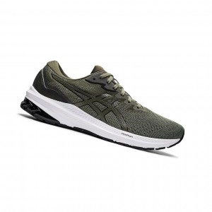 Lihcen Green / Olive Canvas Men's Asics GT-1000 11 Running Shoes | 915-IGOUBX
