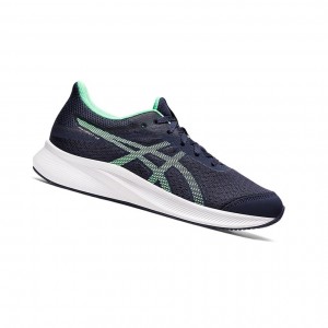 Midnight / New Leaf Kids' Asics PATRIOT 13 GS Running Shoes | 673-IZFGVN