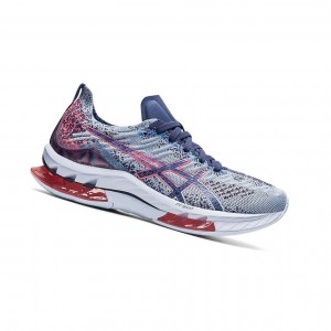 Mist / Thunder Blue Women's Asics KINSEI BLAST Running Shoes | 837-WZKJSU
