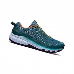 Misty Pine / Soft Sky Women's Asics GEL-Trabuco 10 Trail Running Shoes | 158-NZREYB